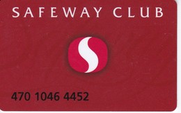 TARJETA DE COMPAÑIA AEREA  (AVION-PLANE) SAFEWAY CLUB - Avions