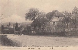 D90 -  Grandvillard - Maison De Chaume Sur L' Ancienne Route De Delle  - Carte Précurseur : Achat Immédiat - Grandvillars