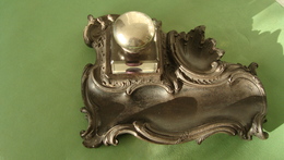 Encrier-en-bois-noirci-epoque-Napoleon-III - Inkwells