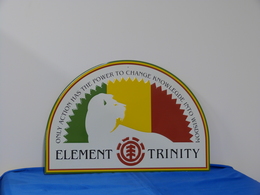 Plaque Métal "ELEMENT TRINITY" - Tin Signs (after1960)