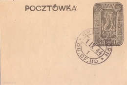 WWII. Post Office In Gross- Born, 1944, Oflag II D. Flowers. Stationery Cancelation Used W 327 - WW2