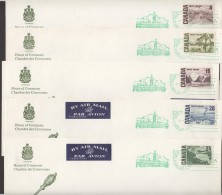 1967 Centennial Definitives - Set Of 12 House Of Commons FDCs Sc 454-8, 461-465B  RARE!! - 1961-1970