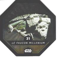 JETON LECLERC STAR WARS   N° 31 LE FAUCON MILLENIUM  Brillante Superbe - Poder De La Fuerza