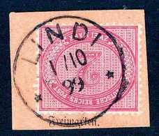 Briefst. 2 Mk., Tadelloser PA-Abschnitt Mit Vollem Stempel LINDI 1/10 99 (Dr.Steuer 4x).<br/><b>Katalogpreis: 200,-</b>  - Sonstige & Ohne Zuordnung