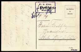 Beleg (1915), Violetter Barfrankierungs-R3 Von MOSCHI, Ideal Klar Auf 4-H.-Postkarte Nach Kramporo. Von Diesem äußerst S - Other & Unclassified