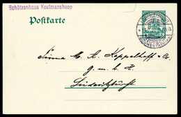 Beleg "Schützenhaus Keetmanshoop", Violetter L1 In Kleiner Und Großer Ausführung, Vs. Und Rs. Auf Postkarte 5 Pfg. Mit S - Sonstige & Ohne Zuordnung