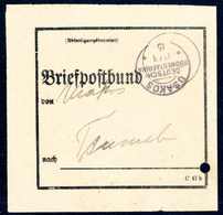 Beleg 1915, Postformular "Briefpostbund" Mit Klarem Stempel USAKOS 13/3 15 (spätes Kriegsdatum) Nach Tsumeb (re. Aktenlo - Andere & Zonder Classificatie