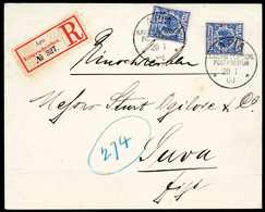 Beleg 20 Pfg., Zwei Exemplare Auf Seltenem Einschreibebrief Nach Suva/Fidji-Inseln, Klare Stempel APIA KDPA 20/1 00 (lei - Other & Unclassified