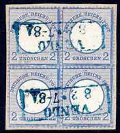 Briefst. 2 Gr., Viererblock In Schöner Heller Nuance (re. Obere Marke Ein Eckzahn Ergänzt) Auf Briefstück, Zwei Sauber A - Sonstige & Ohne Zuordnung