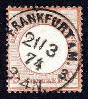 Gest. 9 Kr., Luxusstück Mit Schön Aufges. K1 FRANKFURT A.M. 21/3 74, Fotobefund Sommer BPP.<br/><b>Katalogpreis: 550,-</ - Otros & Sin Clasificación