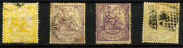 España Nº 143/4, 148/9. Año 1874 - Used Stamps
