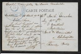 Maroc Marcophilie - Cachet Militaire - Carte Postale - Lettres & Documents