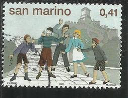 REPUBBLICA DI SAN MARINO 2003 AMARCORD € 0.41 USATO USED OBLITERE' - Usados