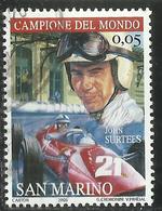 REPUBBLICA DI SAN MARINO 2005 LA FERRARI JOHN SURTEES € 0.77 USATO USED OBLITERE' - Usados