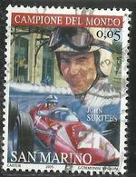 REPUBBLICA DI SAN MARINO 2005 LA FERRARI JOHN SURTEES € 0.77 USATO USED OBLITERE' - Usados