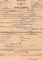 VP12.019 - MILITARIA - SARRELOUIS - 1ère Division Blindée 68e Régiment D'Artillerie - Ordre De Mission Soldat QUELARD - Documents
