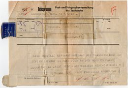 VP12.021 - MILITARIA - ANGOULEME X SARRELOUIS - Soldat Aspirant QUELARD Des TRANSMISSIONS - Documents