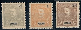 Macau, 1898, # 78/9, 81, MNG - Nuevos