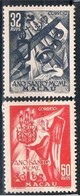 Macau, 1950, # 349/50, MH - Nuevos