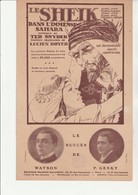 PARTITION MUSICALE " LE SHEIK DANS L'IMMENSE SAHARA - PAROLES DE LUCIEN BOYER -ANNEE 1921 - Spartiti