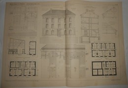 Plan De La Gendarmerie à Clamart. Seine. 1905. - Obras Públicas