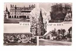 81 Saint Paul Cap De Joux Cartes 5 Vues Chateau Scalibert Monument Morts Eglise CPSM PF Cachet Daguin St Paul 1955 - Saint Paul Cap De Joux