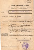 VP12.028 - MILITARIA - Guerre 14 / 18 - EVREUX- Certificat De Présence Sous Les Drapeaux - Soldat P. RORET De SAINT MAUR - Documentos