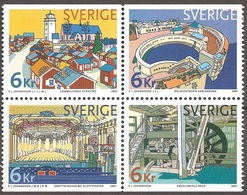 SUEDE 2001 (Yvert 2197-200) - Architectue (MNH) Sans Trace De Charnière - 031 - Unused Stamps