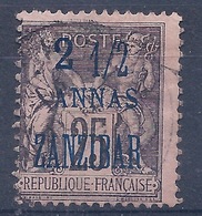 ZANZIBAR - 24  2 1/2 SUR 25C NOIR OBL USED - Oblitérés