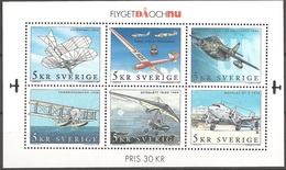 SUEDE 2001 (Yvert 2232-37) - Avions (MNH) Sans Trace De Charnière - 032 - Neufs