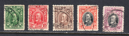 Southern Rhodesia 1931-37 Cancelled, Sc# , SG 15b(p14),16b(p14),16d(p11.5),19(p12),20(p12) - Rhodesia Del Sud (...-1964)