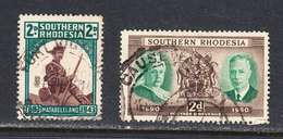 Southern Rhodesia 1943,1950 Cancelled, Sc# , SG 61,70 - Rhodésie Du Sud (...-1964)