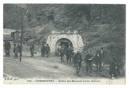 COMMENTRY (Allier) Sortie Des Mineurs D'une Galerie N°122 - Avril 1910 - Commentry