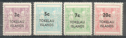 Nr 12/15. Timbres De Nouvelle-Zelande Surcharges TOKELAU.,annee 1967. Neufs ** - Tokelau