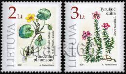 Lithuania - 2001 - Medicinal Plants - Mint Stamp Set - Lituanie