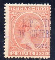 LOTE 2174 A  ///   (C067)  PUERTO RICO 1898  *MH    ¡¡¡ LIQUIDATION !!!! - Porto Rico