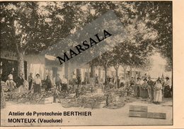 CPA  Monteux  Atelier De Pyrotechnie Berthier - Monteux