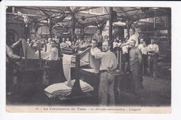 LA FABRICATION DU TISSU - LA DERNIERE MANUTENTION - L'APPRET - Industrie