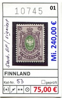 Finnland - Finland - Suomi - Finlande - Michel 53 - Sauberer Erstfalz - * Mh Charn. Prem. - Neufs