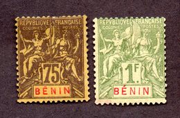 Bénin N°44,45 N* TB  Cote 38 Euros !!! - Used Stamps