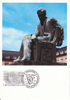 FINLAND, Aleksis Kivi Statue - Official Maximum Card No 2, 1987 - Mi# 951 - Tarjetas – Máximo