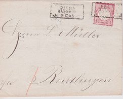 ALLEMAGNE LETTRE DE GOTHA - Lettres & Documents