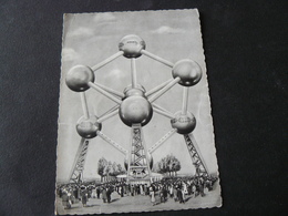 ANCIENT  BUT NEW VERY BEAUTIFUL POSTCARD OF ATOMIUM OF BRUXELLES  OF 1958 .// NUOVA DELL' ATOMIUM 1958 - Inaugurations