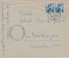 SARRE 1948 LETTRE DE NEUNKIRCHEN - Storia Postale