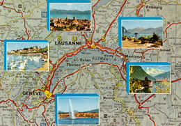 SUISSE,HELVETIA,SWISS,SWITZERLAND,SCHWEIZ,SVIZZERA ,LAUSANNE ,LOSANNA,VAUD,plan,map - Lausanne