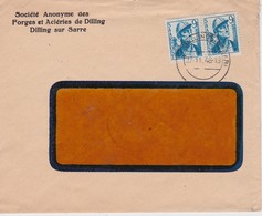 SARRE 1948 LETTRE DE DILLING SUR SARRE - Storia Postale