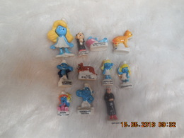 FEVES SMURFS..SCHTROUMPFS  + 1 KINDER SCHTROUMPFETTE - Strips