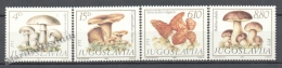 Yugoslavia - Yougoslavie 1983 Yvert 1860-63, Mushrooms - MNH - Used Stamps