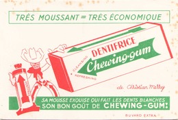 Buvard " Dentifrice Chewing-gum " ( Pliures, Rousseurs, 18 X 12.5 Cm ) - Parfums & Beauté