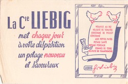 Buvard " Liebig " ( Pliures, Déchirures, Rousseurs, 21 X 13 Cm ) - Potages & Sauces